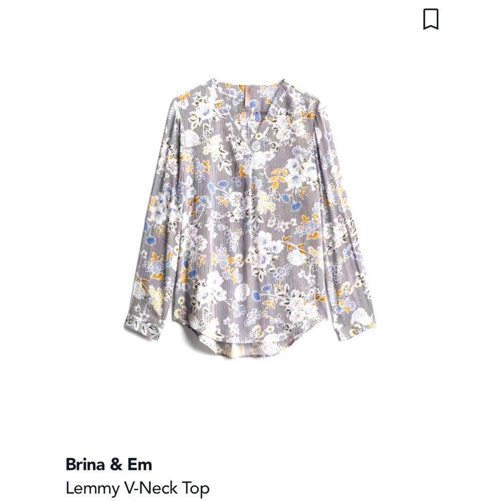 Brina & Em Lemmy V-Neck Top - XL